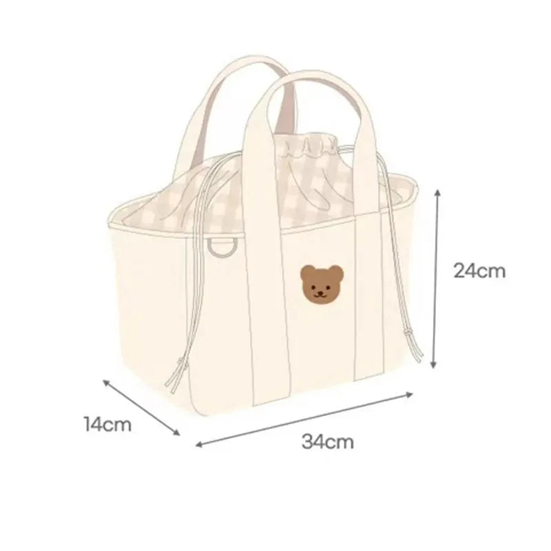 Wickeltasche mit Tunnelzug