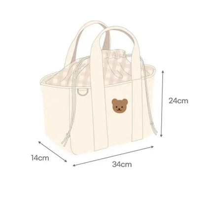Wickeltasche mit Tunnelzug