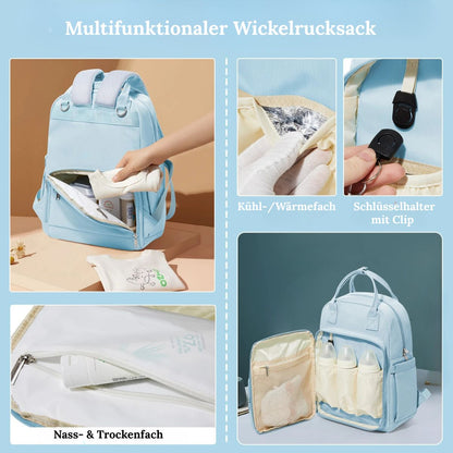 Multifunktionaler Wickelrucksack