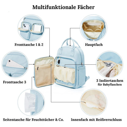Multifunktionaler Wickelrucksack
