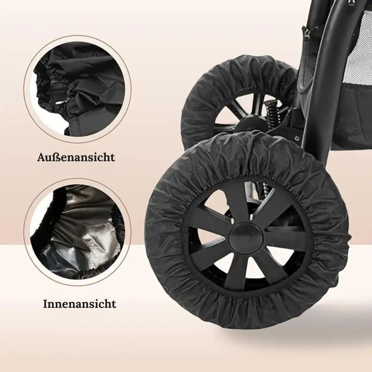 Kinderwagen Radabdeckung
